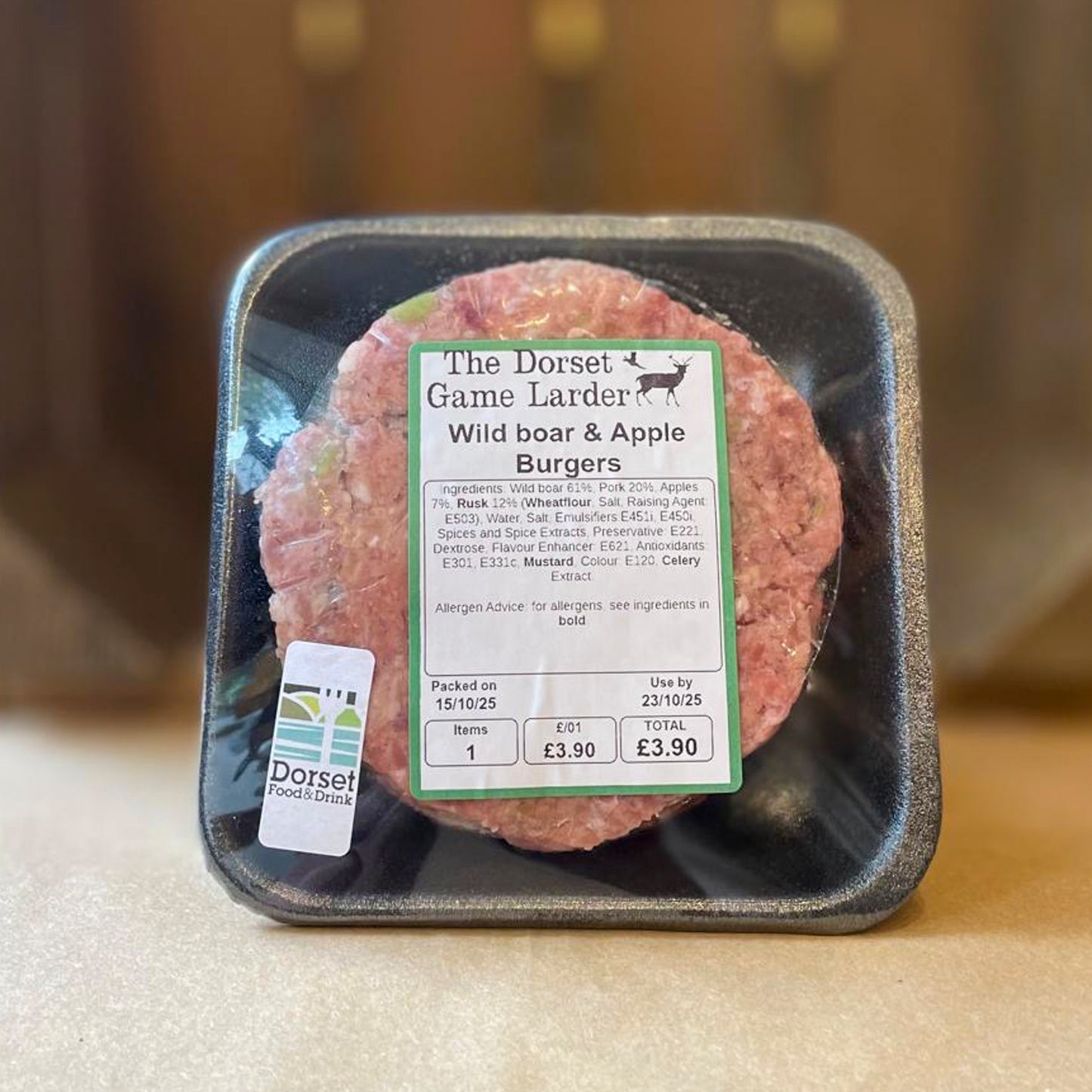 Dorset Game Larder - Wild Boar & Apple Burgers