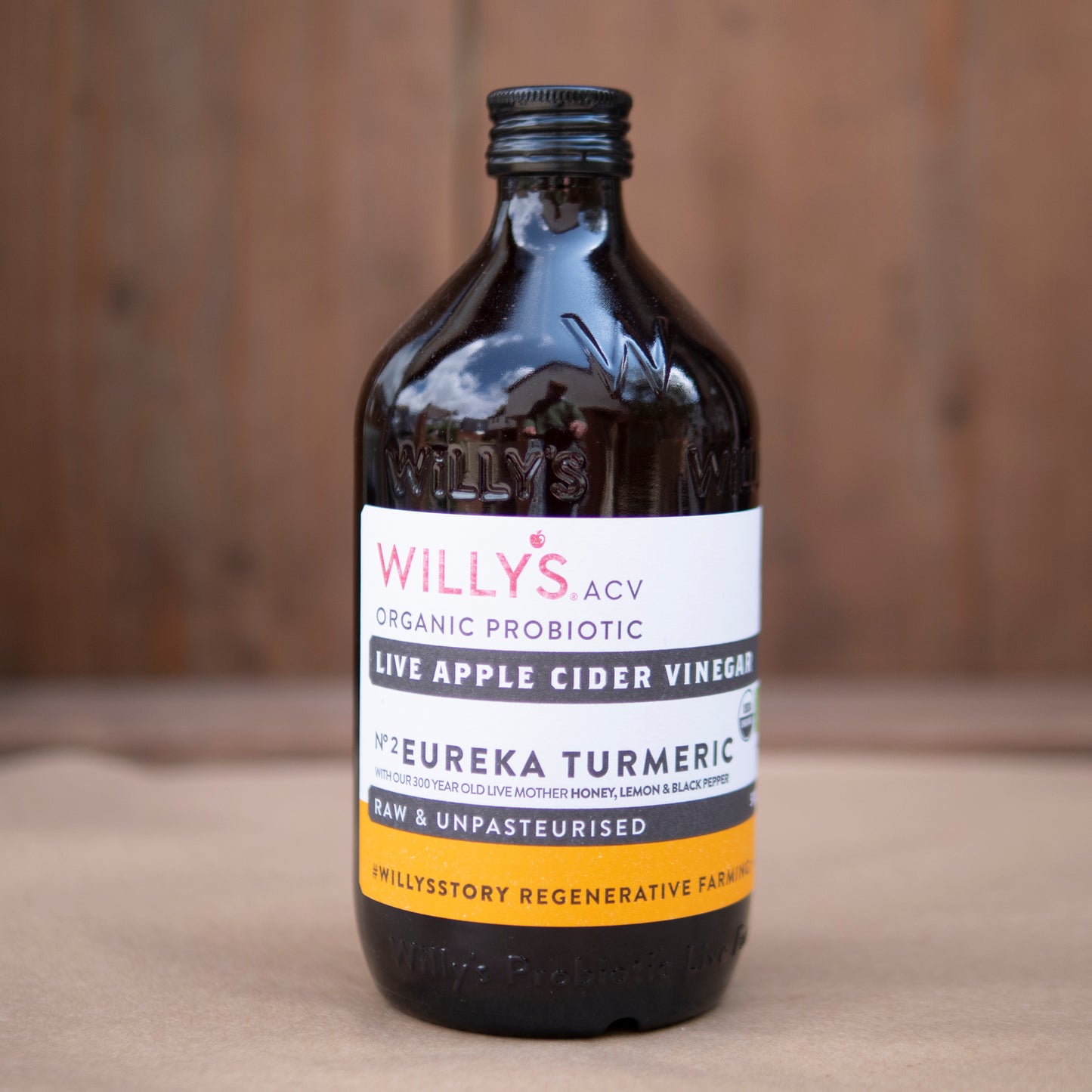 Willy’s ACV - Organic Eureka Turmeric Apple Cider Vinegar - With Live Mother
