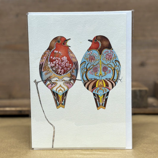Two Robins Card