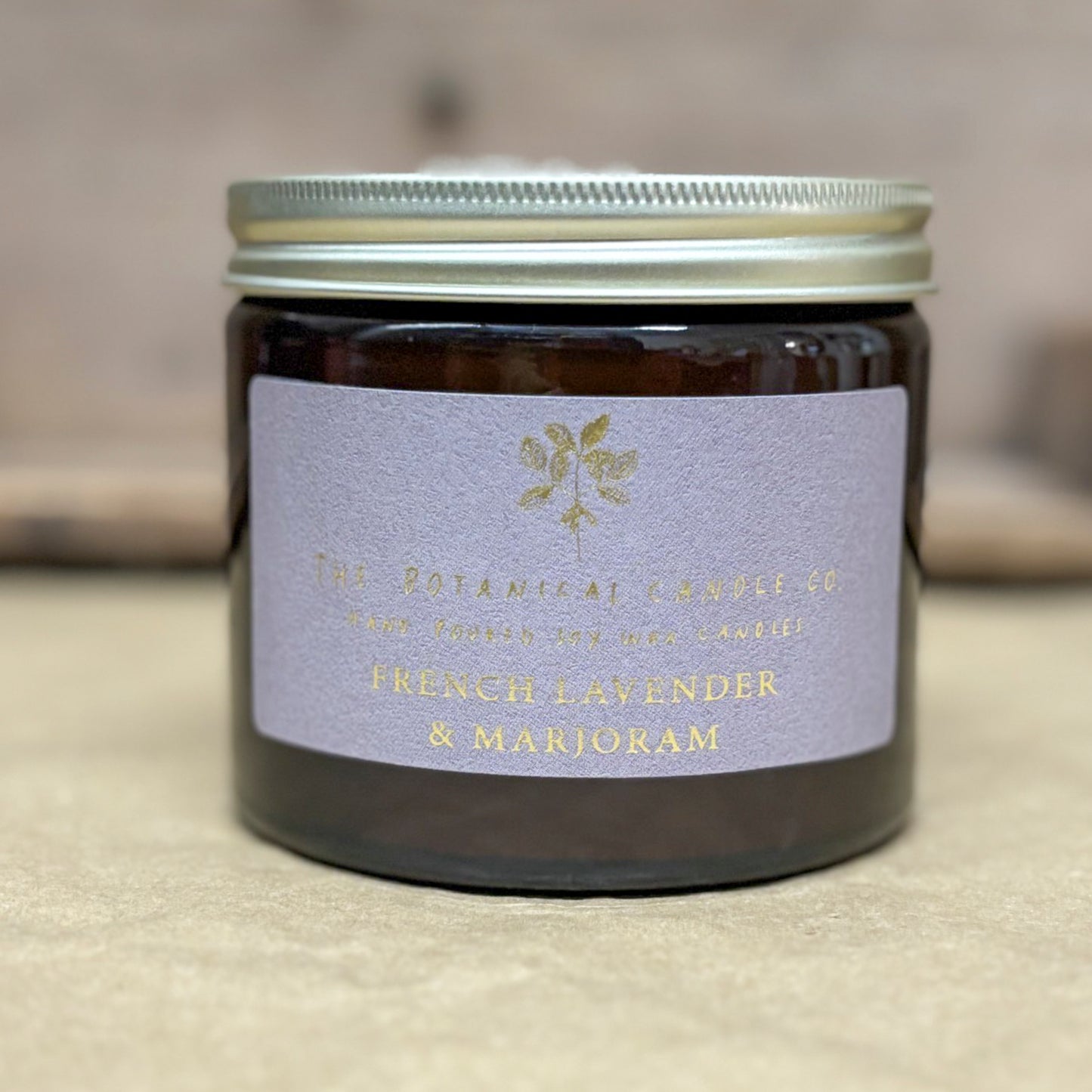 The Botanical Candle Company - French Lavender and Marjoram Candle in Jar
