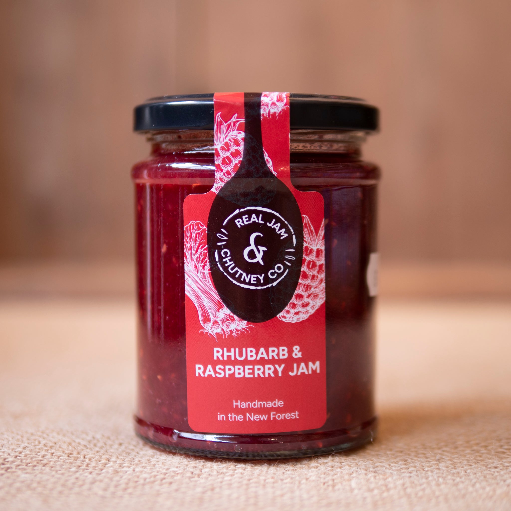 Rhubarb Raspberry Conserve The Real Jam & Chutney Company - Rhubarb & Raspberry Jam – Fluffetts Home